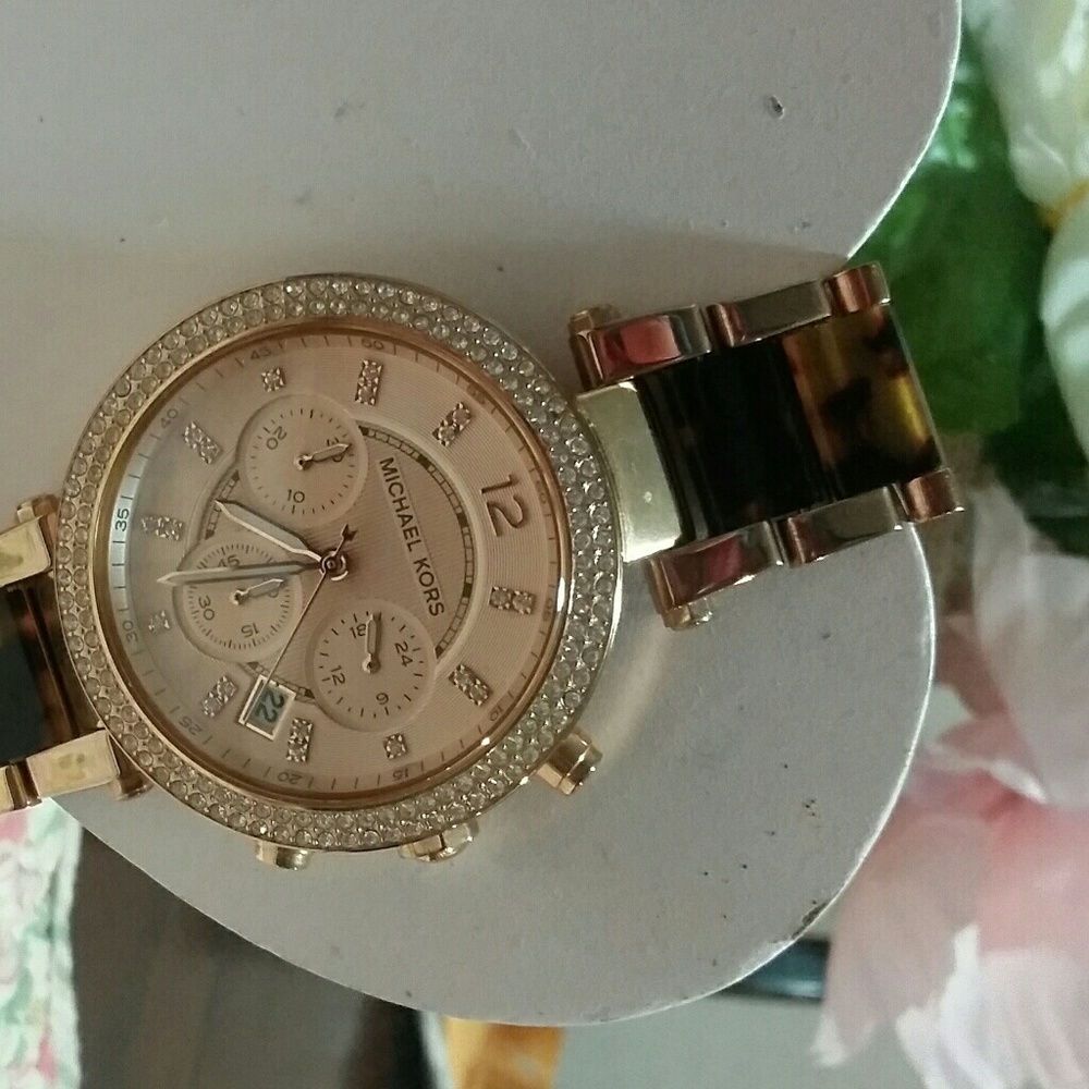 Womens Michael Kors parker chronograph  watch